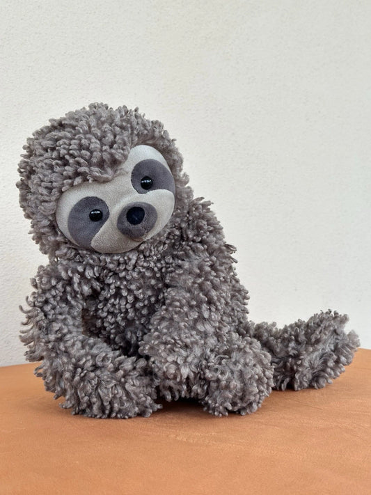 Rarissimo peluche Jellycat Cicerone bradipo riccio marrone beige in pensione cm.40