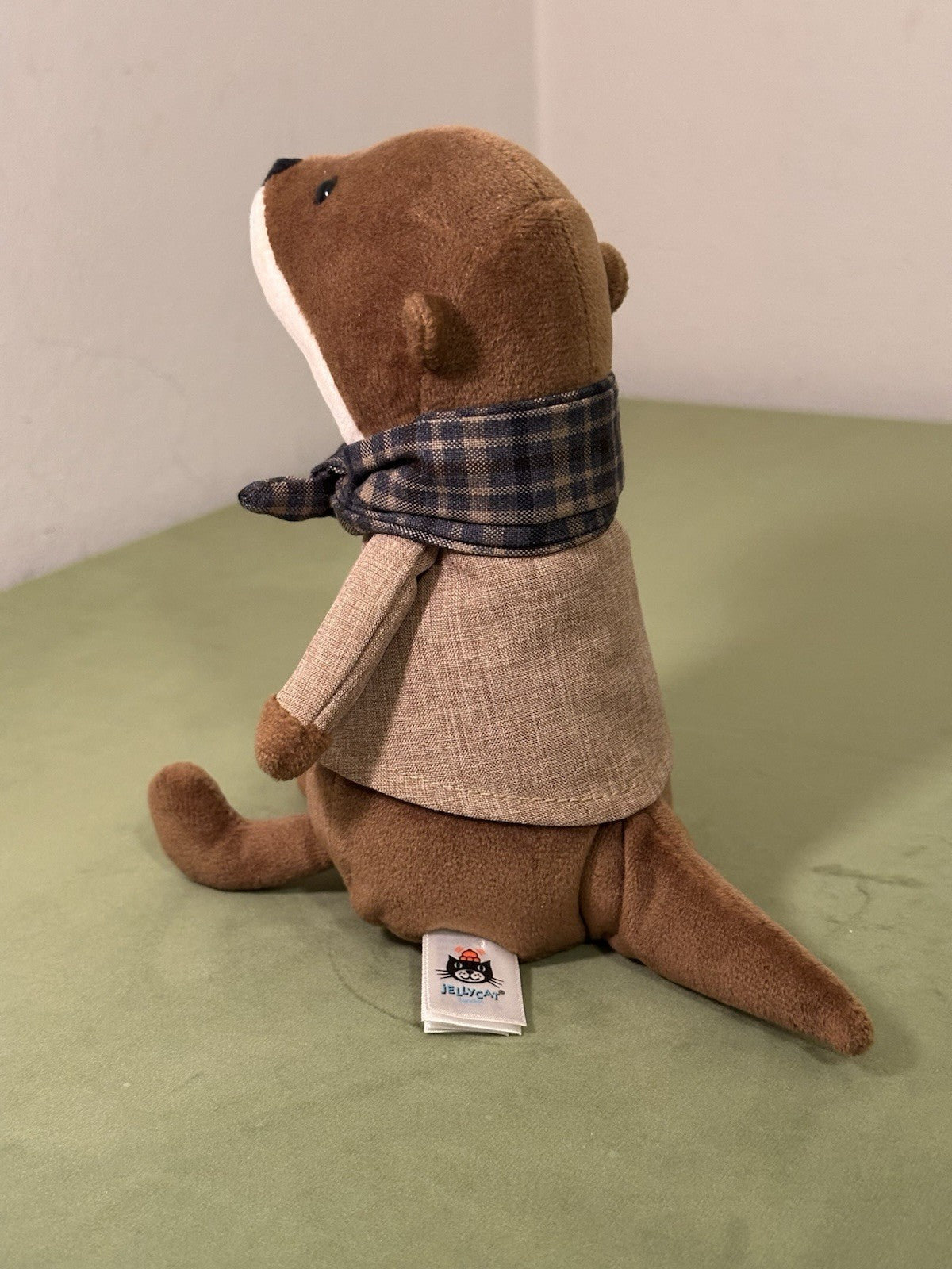 Peluche Jellycat Riverside Rambler Otter giocattolo morbido vestito ritirato raro da collezione-