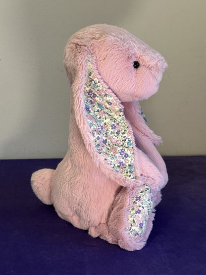 Jellycat Coniglietto Grande Timido Fiori di Tulipano Coniglio Rosa in Pensione con Fiori cm.36-