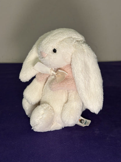 Peluche coniglio invernale Jellycat Bashful crema coniglietto neve pensionato raro bianco e rosa-