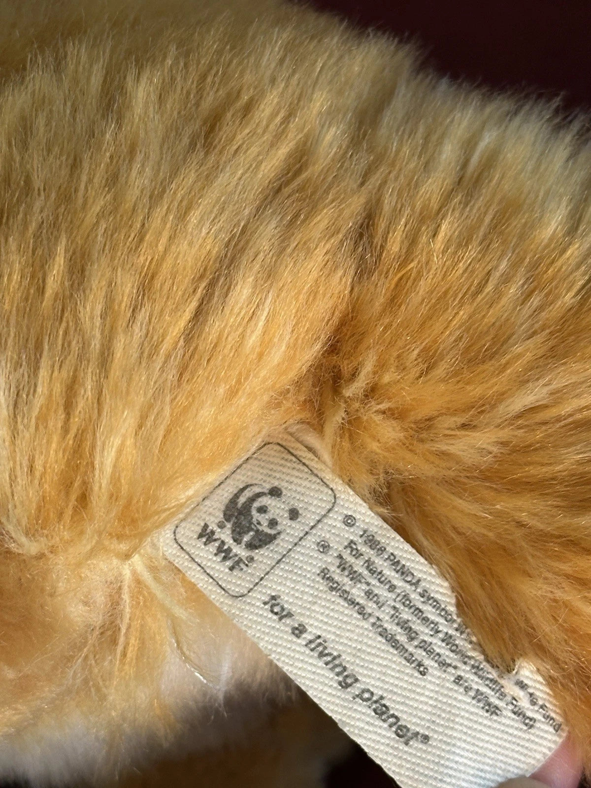 WWF Oko Volpe Rossa Seduta 23 cm 9” Bosco Volpe Arancione Raro Peluche Ritirato Giocattolo Morbido