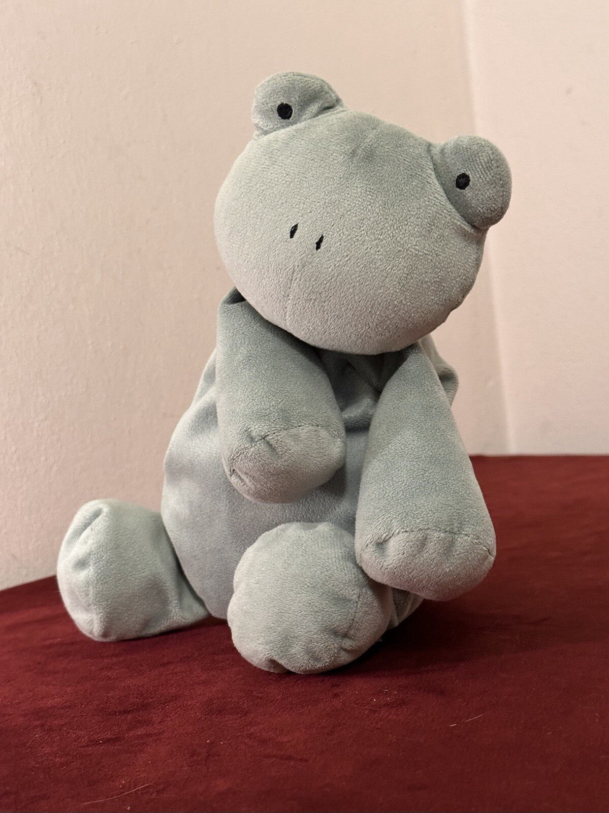 Peluche Jellycat Dozydou Frog raro peluche rane velluto verde in pensione HTF-