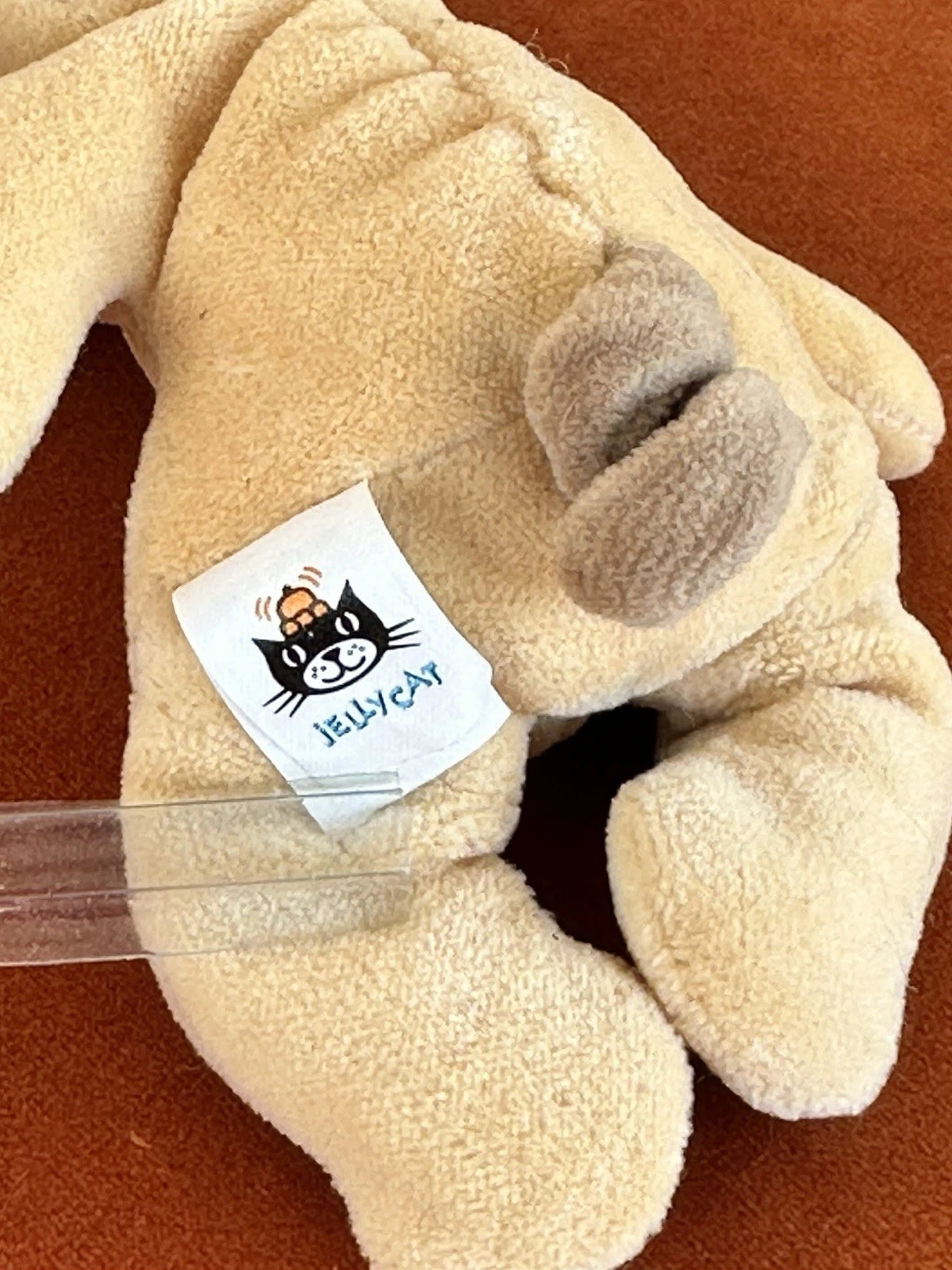 Jellycat Squidgikins Maiale Beige Rosa Mini Maiale 14 cm 1999 Vintage