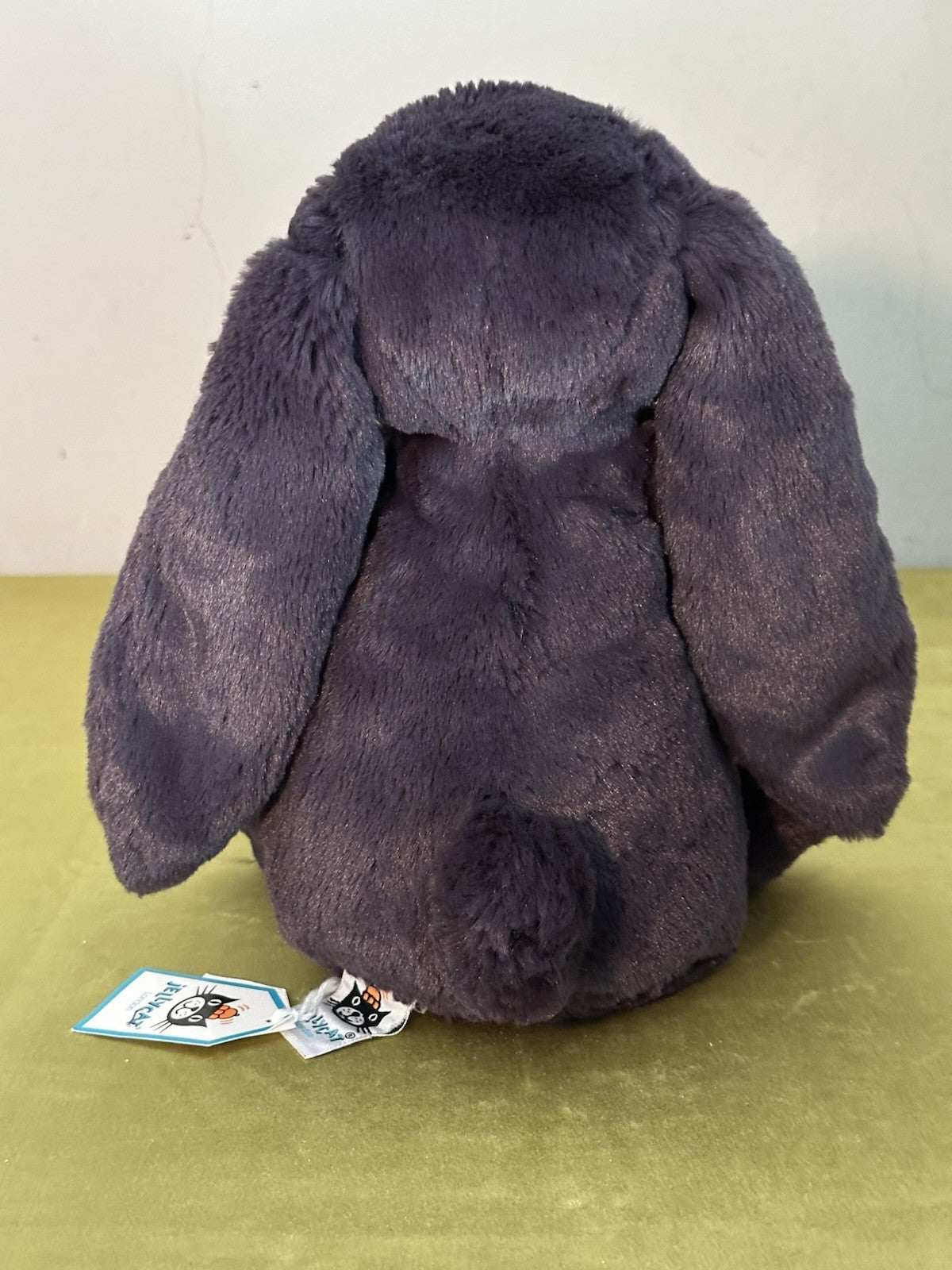 NUOVO Jellycat Medium Bashful Inky Bunny nuovo con etichette grigio scuro coniglio ritirato raro peluche-