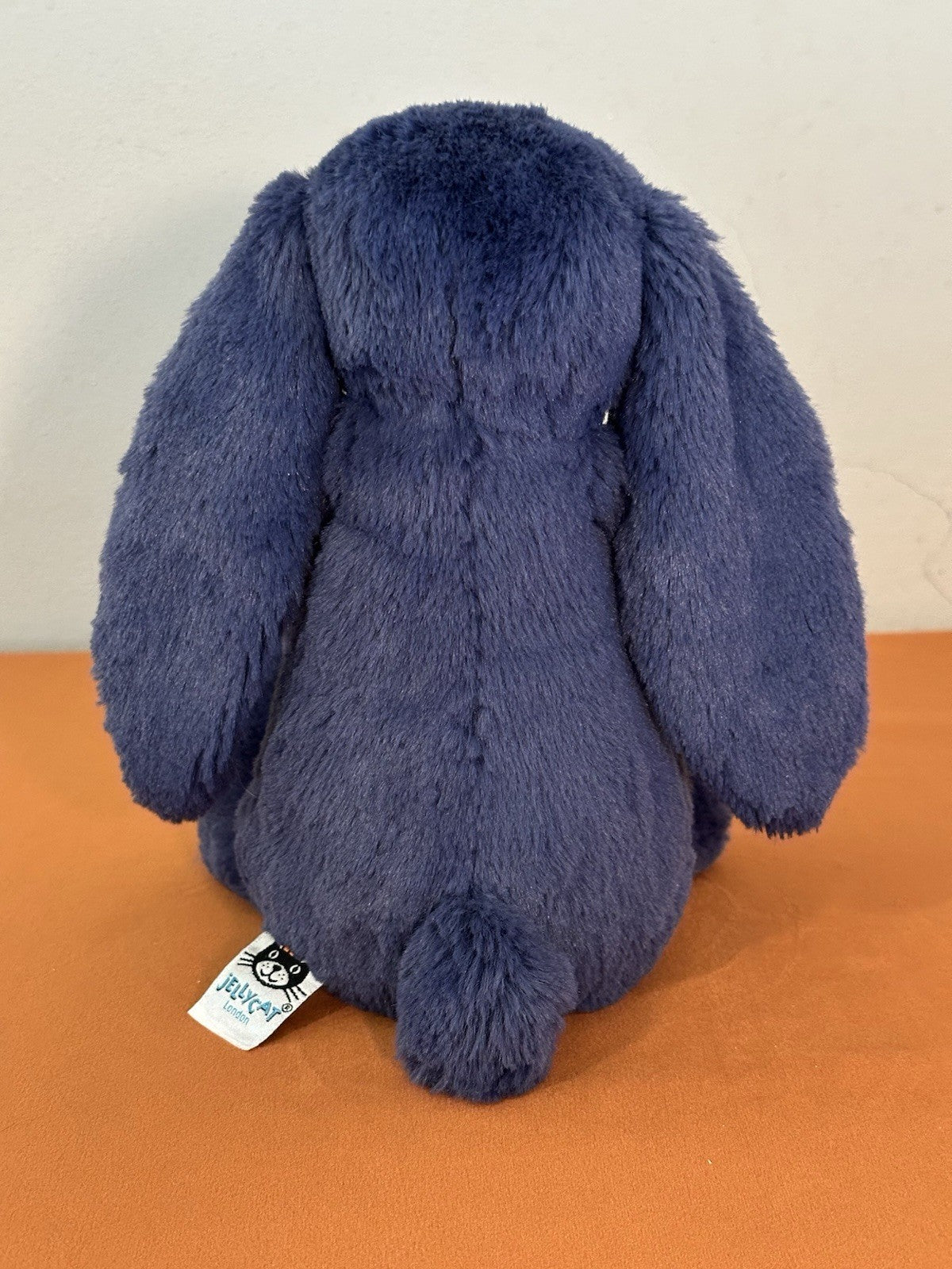 Jellycat Medium Bashful Stardust Bunny nuovo senza etichette blu navy con stelle raro coniglio cm.31-