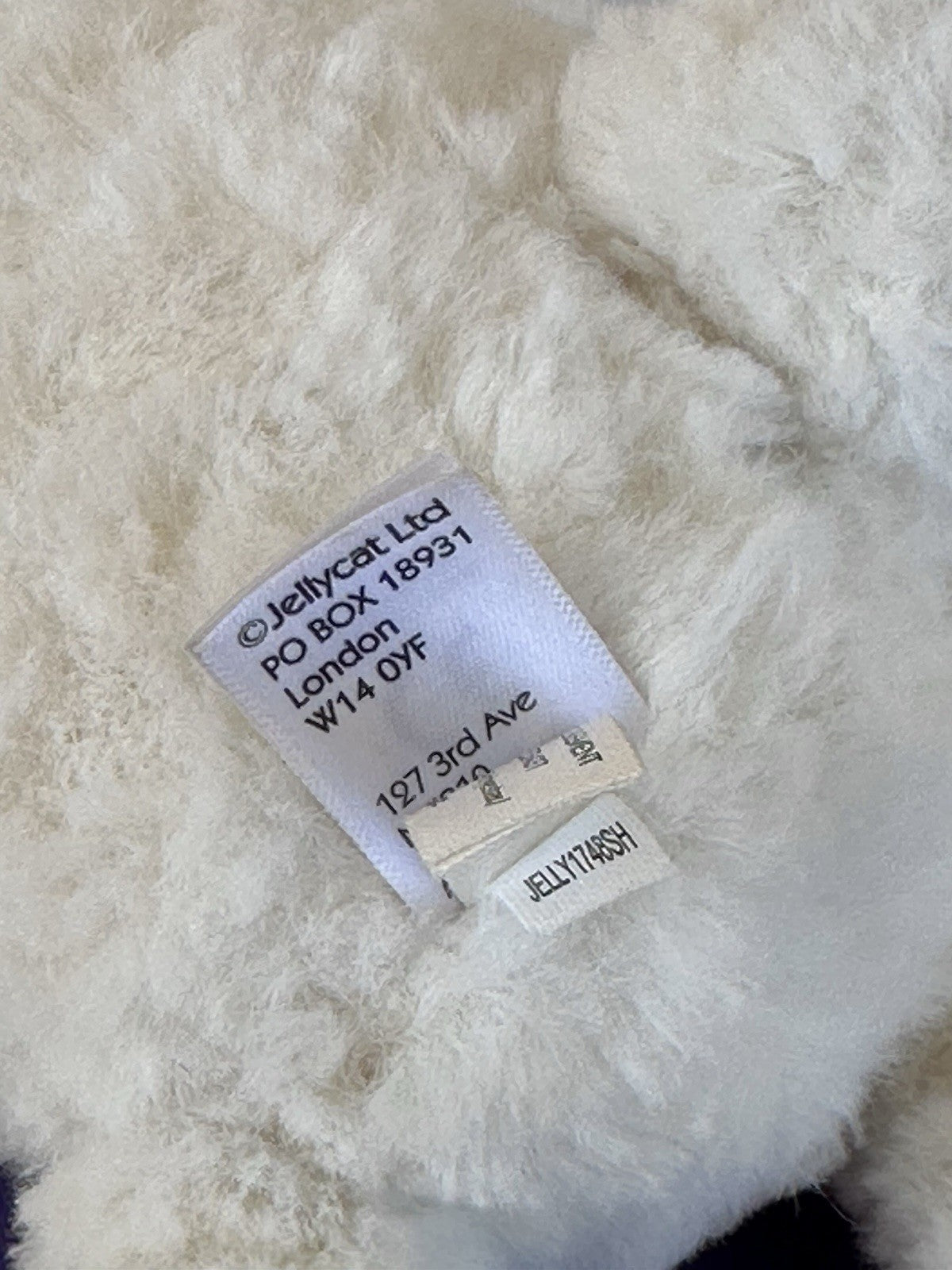 Jellycat SE Bashful Maisie Bunny BAS3MA Cream White Wavy Soft Rabbit HTF Retired