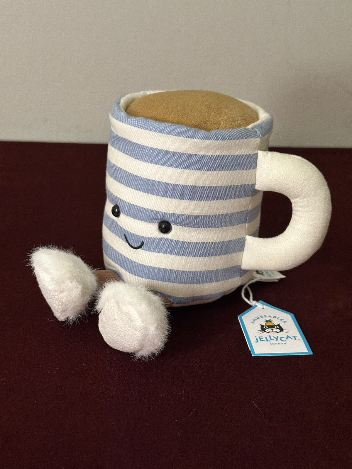 NUOVA tazza di tè Jellycat Amuseables Rosie Lea nuova con etichette tazza cibo e bevande giocattolo esclusivo-
