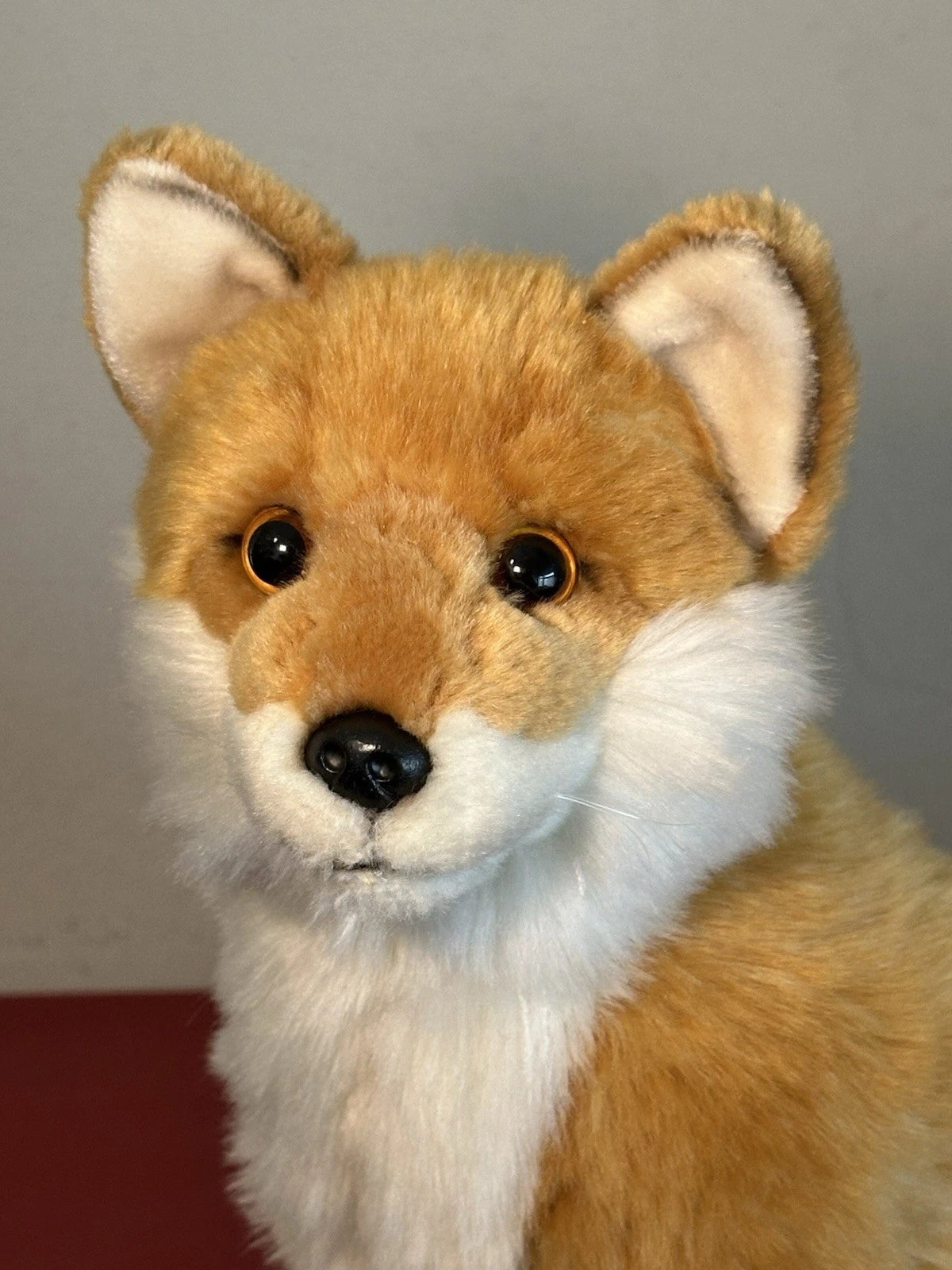 WWF Oko Volpe Rossa Seduta 23 cm 9” Bosco Volpe Arancione Raro Peluche Ritirato Giocattolo Morbido
