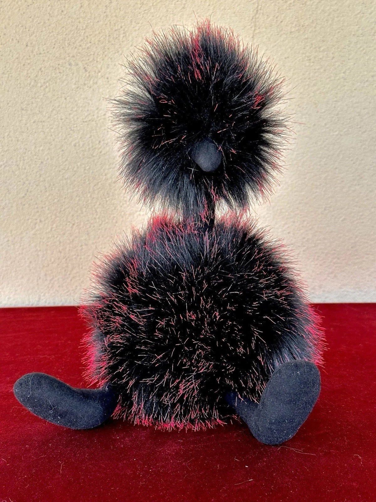 Jellycat Liquorice Pompom BNWOT Soft Toy 13in Rare Fluffy Ostrich Bird Plush