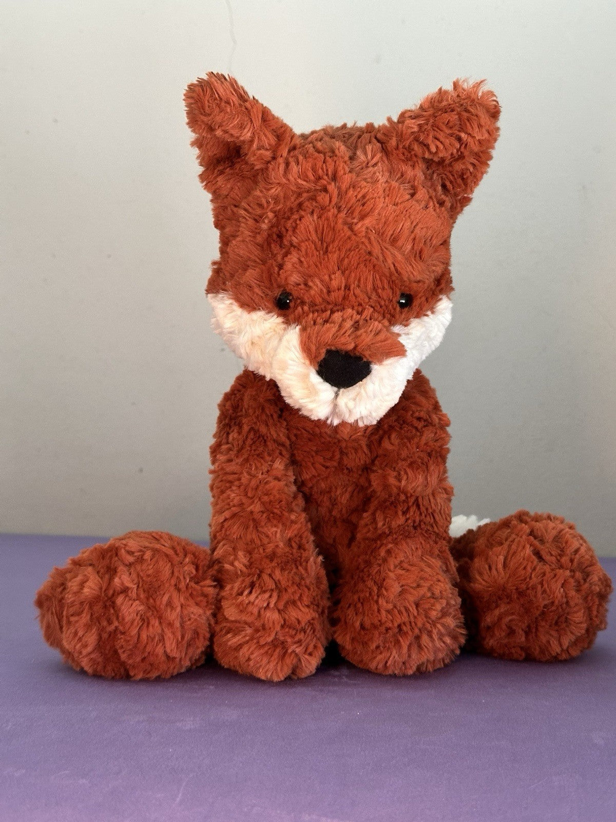 Peluche Jellycat Mumble Fox nuovo senza etichette cm.40 Red Woodland Fox giocattolo morbido raro ritirato-