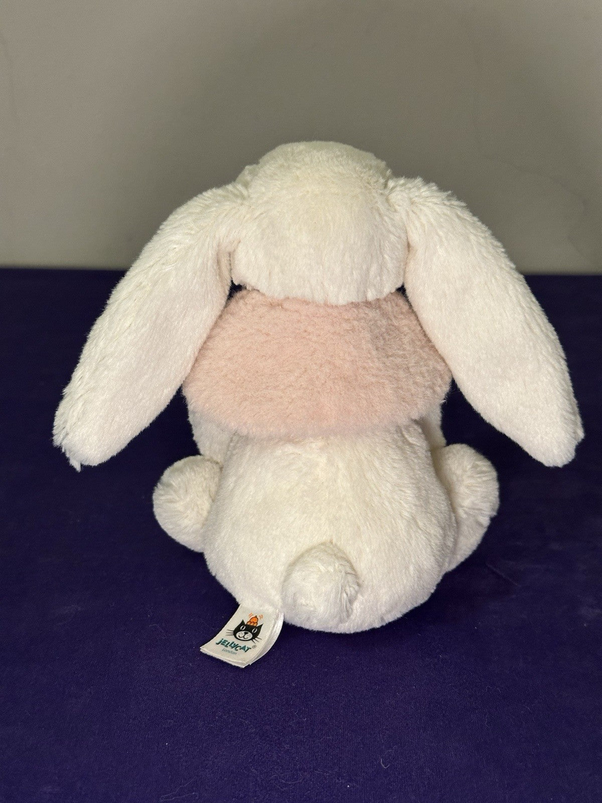 Peluche coniglio invernale Jellycat Bashful crema coniglietto neve pensionato raro bianco e rosa-