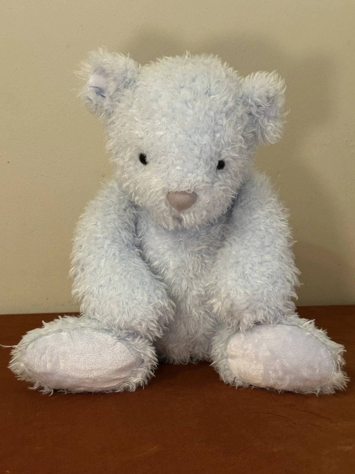 Orsacchiotto Jellycat Large Whisper Bear nuovo senza etichette raro HTF azzurro chiaro giocattolo morbido
