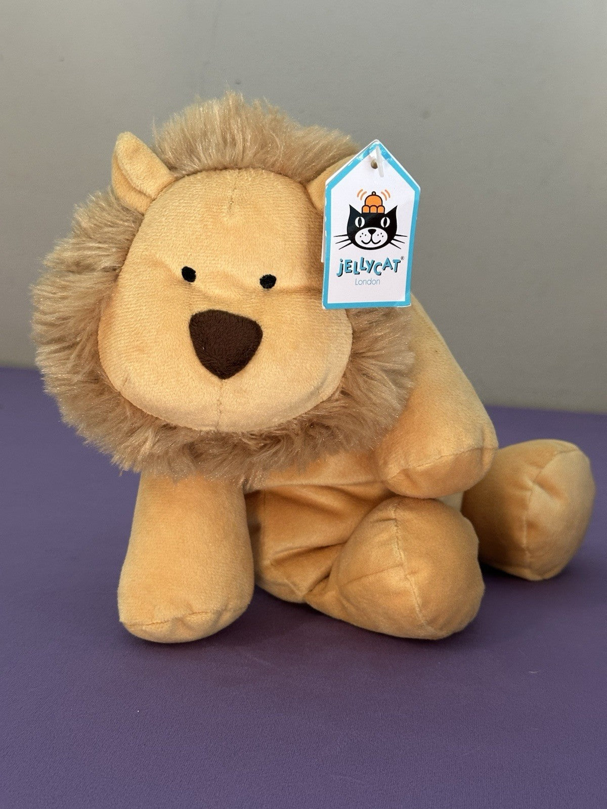 NUOVO Jellycat Dozydou Lion nuovo con etichette gatti selvatici raro giocattolo morbido ritirato grande gatto peluche-