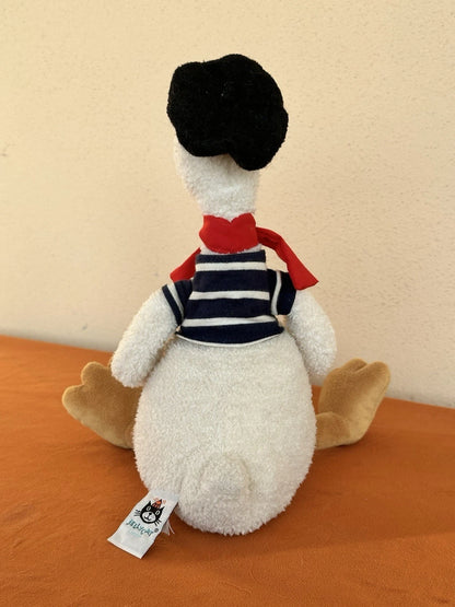 Peluche uccellino giocattolo morbido anatra vestita francese Jellycat Gaston Goose raro pensionato