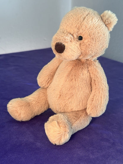 Peluche Jellycat piccolo orsacchiotto nuovo senza etichette ritirato raro orsacchiotto giocattolo morbido beige 8"-