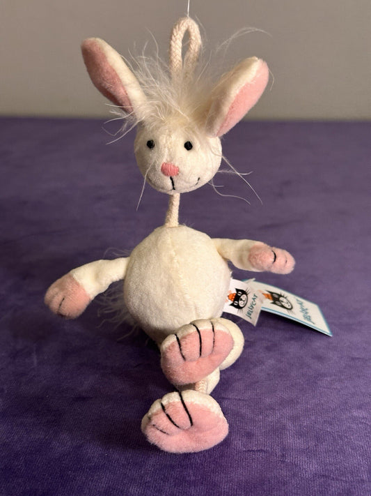 NUOVO Jellycat Wobbly Bobbly Bunny nuovo con etichette vintage rosa crema coniglio raro ritirato-
