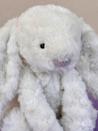 Jellycat SE Bashful Maisie Bunny BAS3MA Cream White Wavy Soft Rabbit HTF Retired