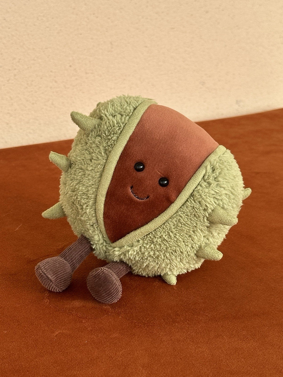 Peluche Jellycat Amuseable Conker nuovo senza etichette raro originale castagna giocattolo morbido-