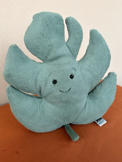 Jellycat Tropical Palm Leaf BNWOT Large Green Leave Rare Retired Soft Toy Plush