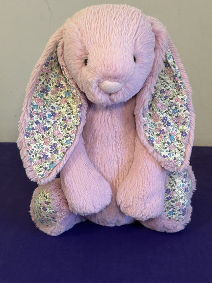 Jellycat Coniglietto Grande Timido Fiori di Tulipano Coniglio Rosa in Pensione con Fiori cm.36-