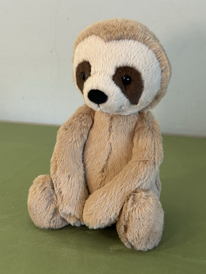 Peluche Jellycat Medium Bashful Sloth nuovo senza etichette ritirato raro animale selvatico giocattolo morbido-