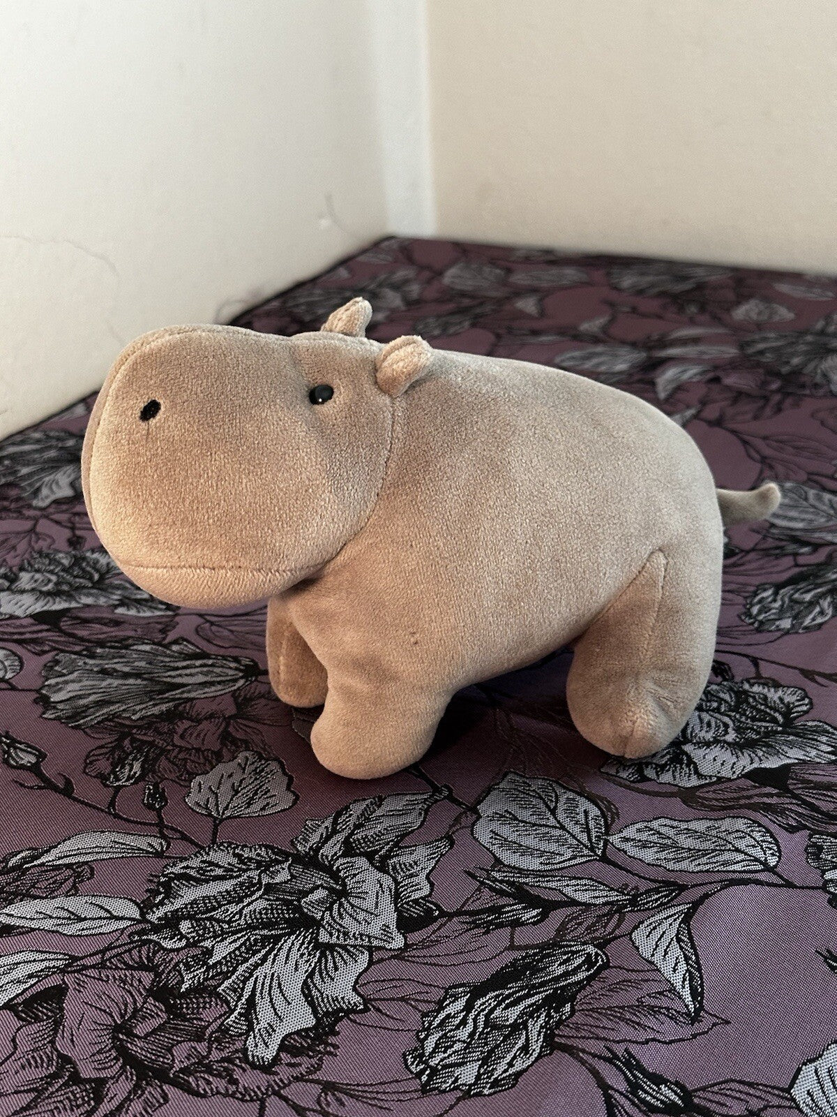 Jellycat Small Mellow Malw Ippopotamo Grigio Velluto Giocattolo Morbido Ritirato VHTF-
