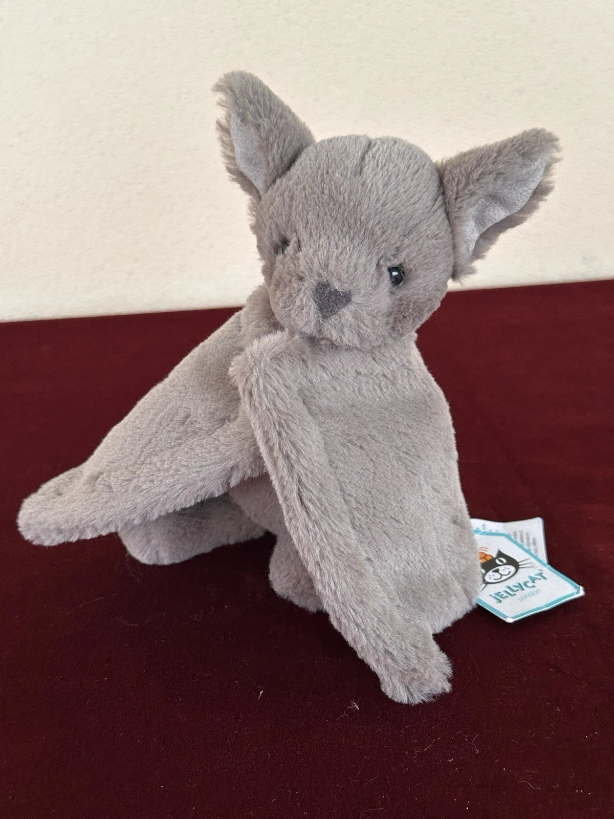 New Jellycat Small Bashful Bat BNWT Retired Rare Halloween Grey Bat Plush cm.20