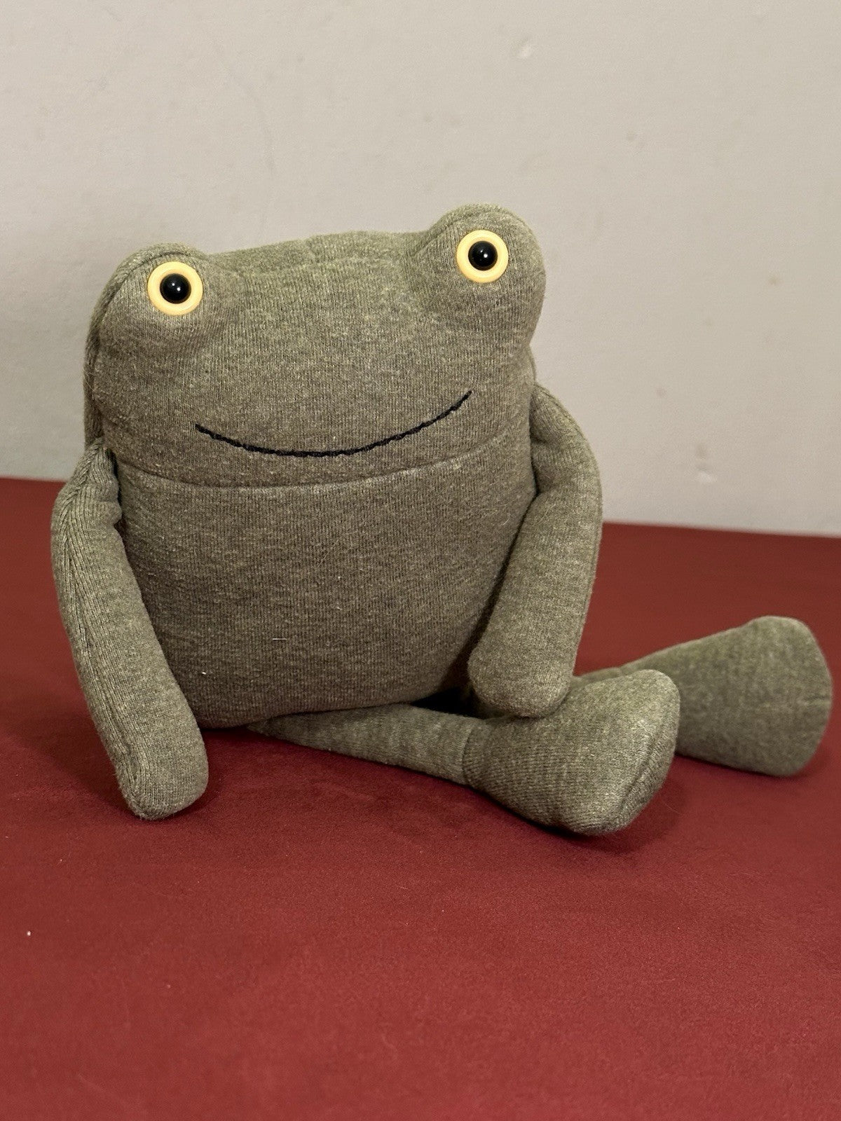 Maglia Jellycat Geek Frog verde anfibio rara ritirata giocattolo morbido da collezione-