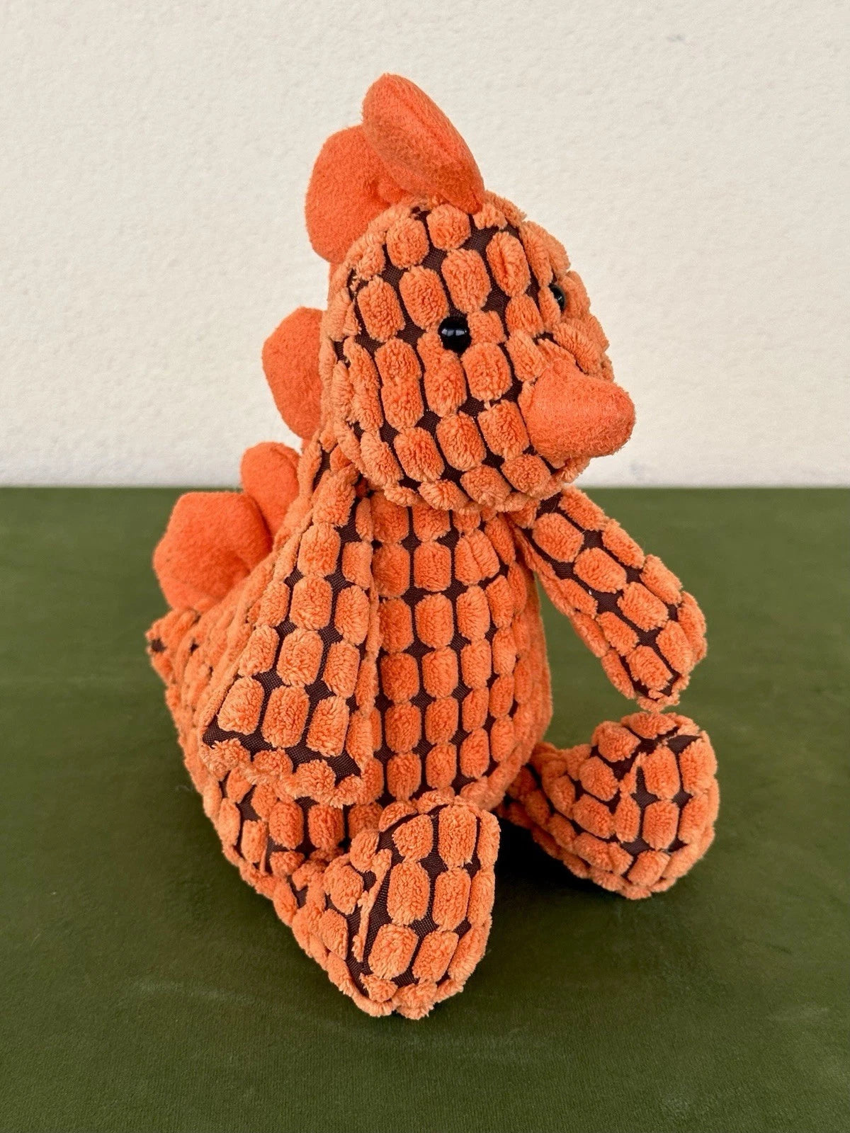 Jellycat Boppy Dino BNWOT Orange Prehistoric Dinosaur Cordy Roy cm.27 Soft Toy