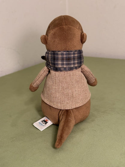 Peluche Jellycat Riverside Rambler Otter giocattolo morbido vestito ritirato raro da collezione-