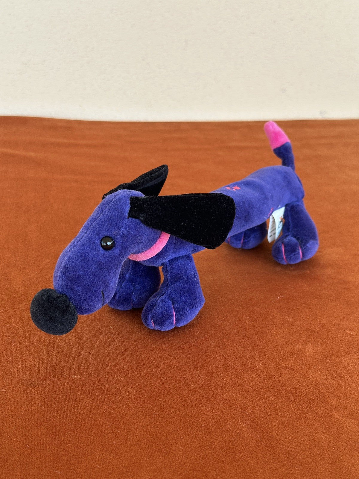 Peluche morbido cane bassotto cucciolo Jellycat Pootlin raro - collezione 2002 ritirato-