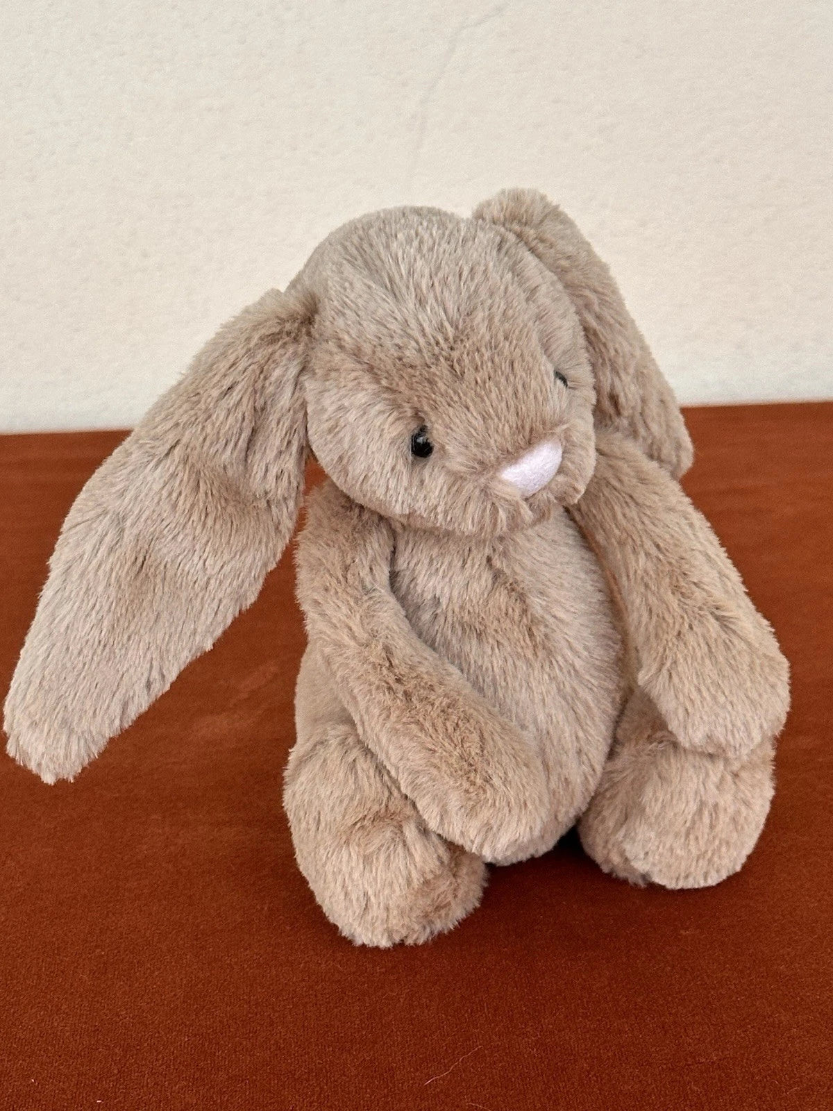 Jellycat Small Bashful Biscuit Bunny BNWOT Retired Brown Beige Rabbit Rare Plush