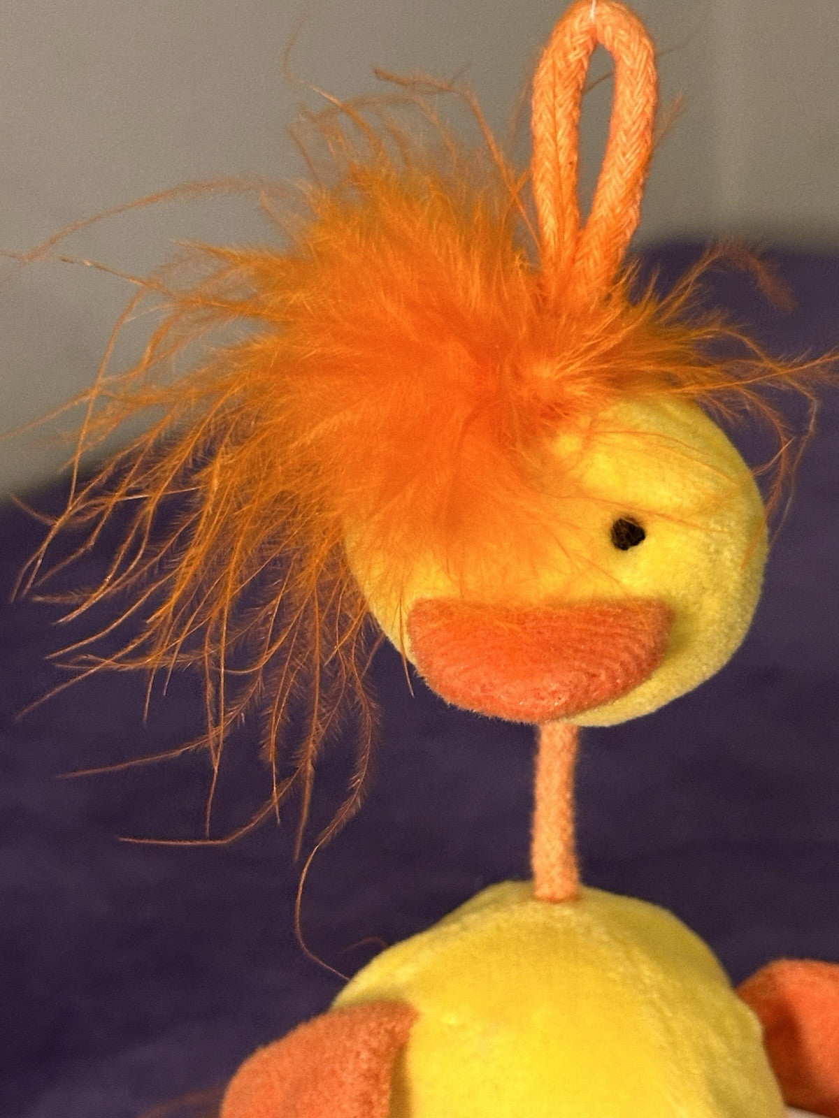 NUOVO Jellycat Wobbly Bobbly pulcino nuovo con etichette vintage pulcino giallo raro uccellino anatra in pensione-