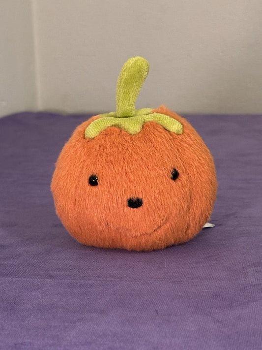 Zucca soffice Jellycat nuova senza etichette piccola rara zucca in pensione HTF Halloween giocattolo morbido-