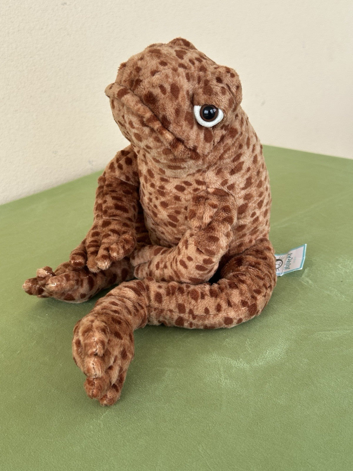 NUOVO Jellycat Toby Toad nuovo con etichette marrone medio morbido giocattolo berretto 12" ritirato raro peluche-
