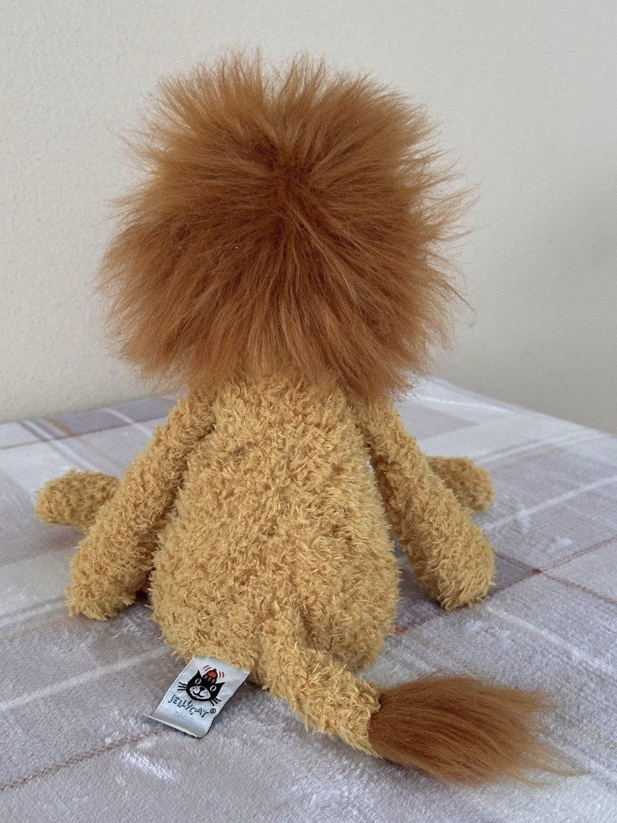 Peluche Jellycat Wild Thing Lion gambe lunghe fagiolo coccoloso morbido raro ritirato-