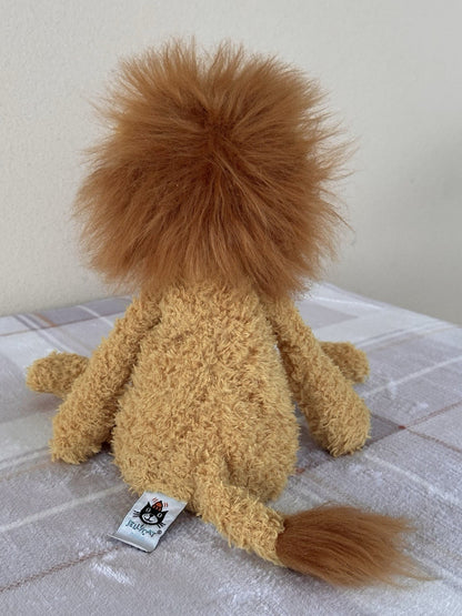 Peluche Jellycat Wild Thing Lion gambe lunghe fagiolo coccoloso morbido raro ritirato-
