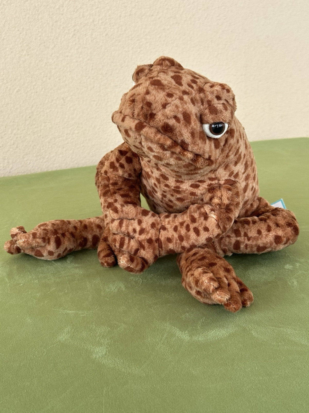 NUOVO Jellycat Toby Toad nuovo con etichette marrone medio morbido giocattolo berretto 12" ritirato raro peluche-
