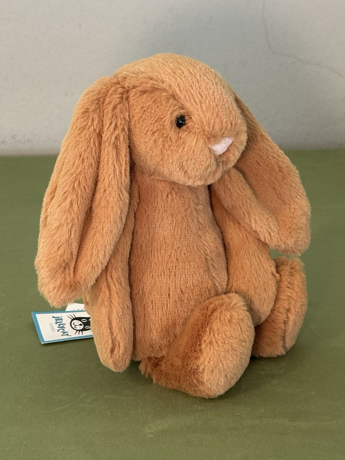 NUOVO Jellycat Small Bashful Golden Bunny nuovo con etichette coniglio marrone caldo raro ritirato 8"-