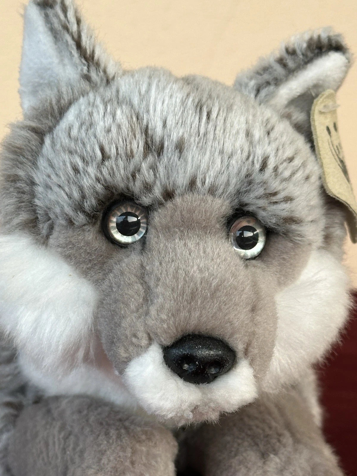 WWF Coppia Volpe Argento Seduta e Sdraiata Volpe Artica Rarissima Peluche Ritirata