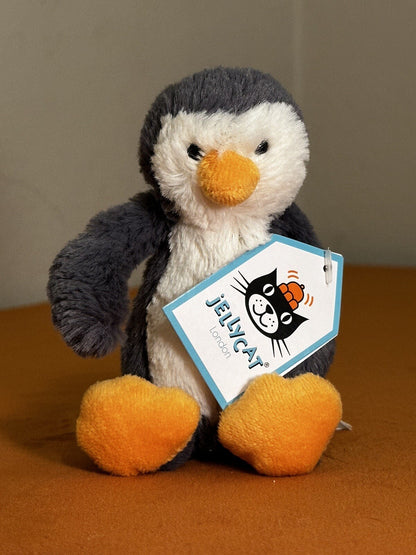 NUOVO Jellycat Baby Bashful Penguin nuovo con etichette raro ritirato piccolo pinguini 5" giocattolo morbido-