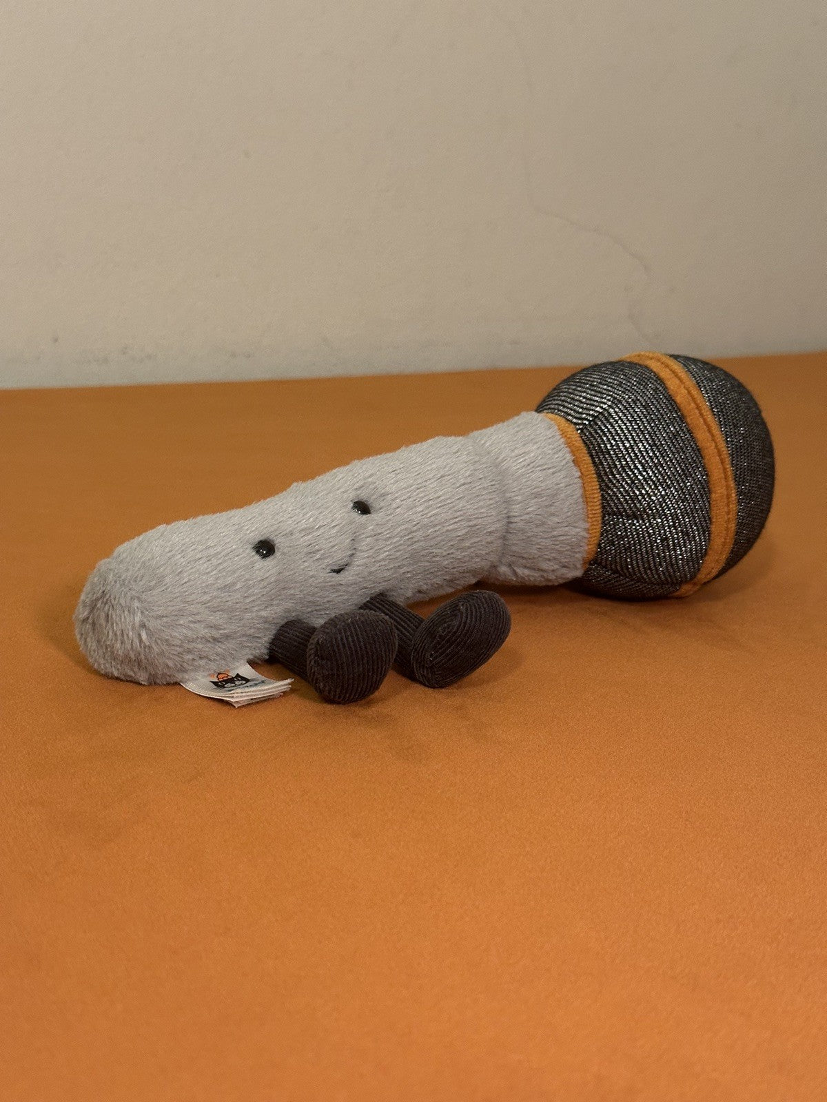 Jellycat Microfono Divertente Nuovo Senza Etichette Ritirato Raro Giocattolo Morbido-
