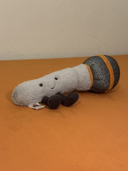 Jellycat Microfono Divertente Nuovo Senza Etichette Ritirato Raro Giocattolo Morbido-