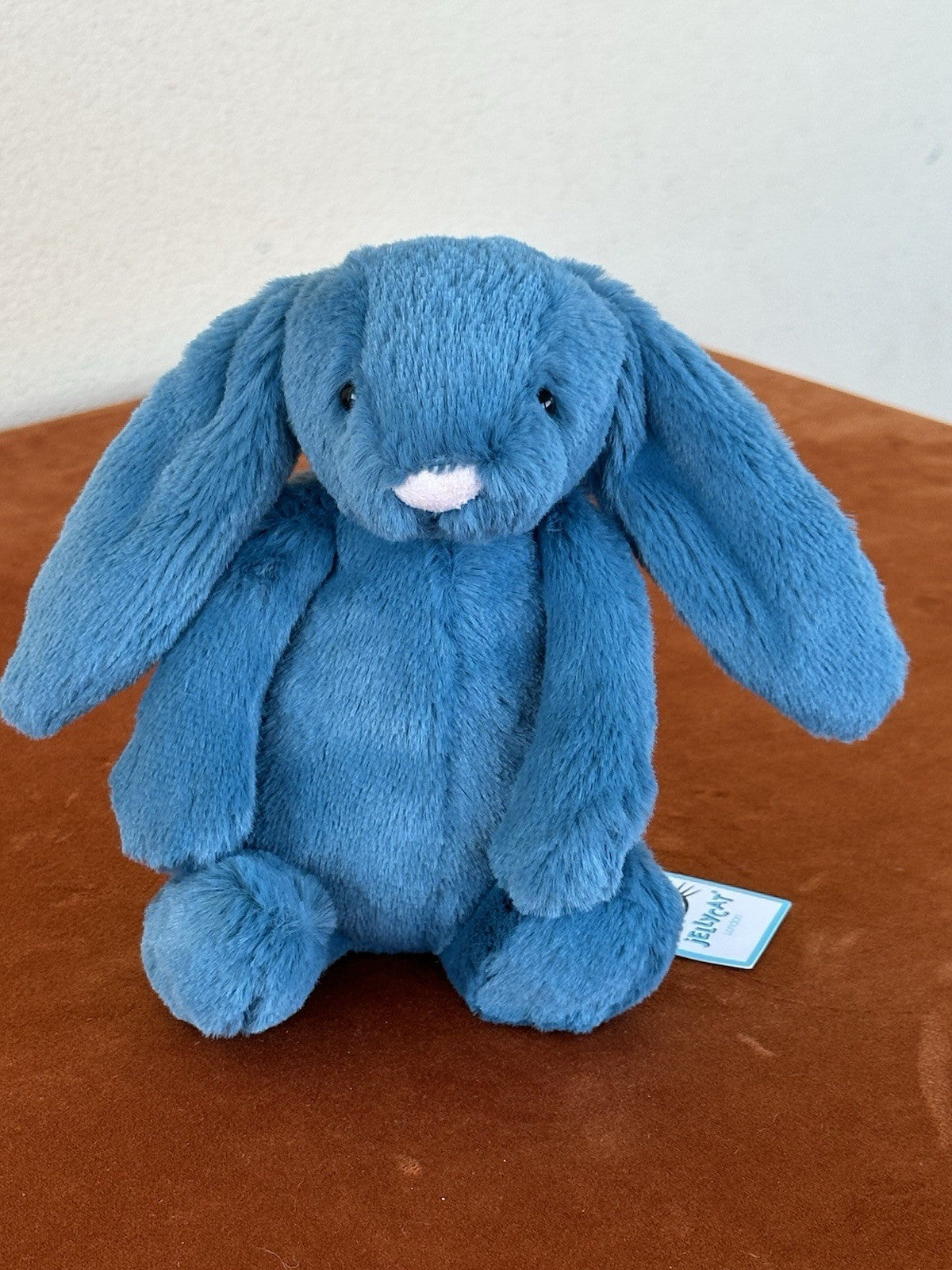 NUOVO Jellycat Small Bashful Mineral Bunny nuovo con etichette blu ritirato raro coniglio peluche cm20-