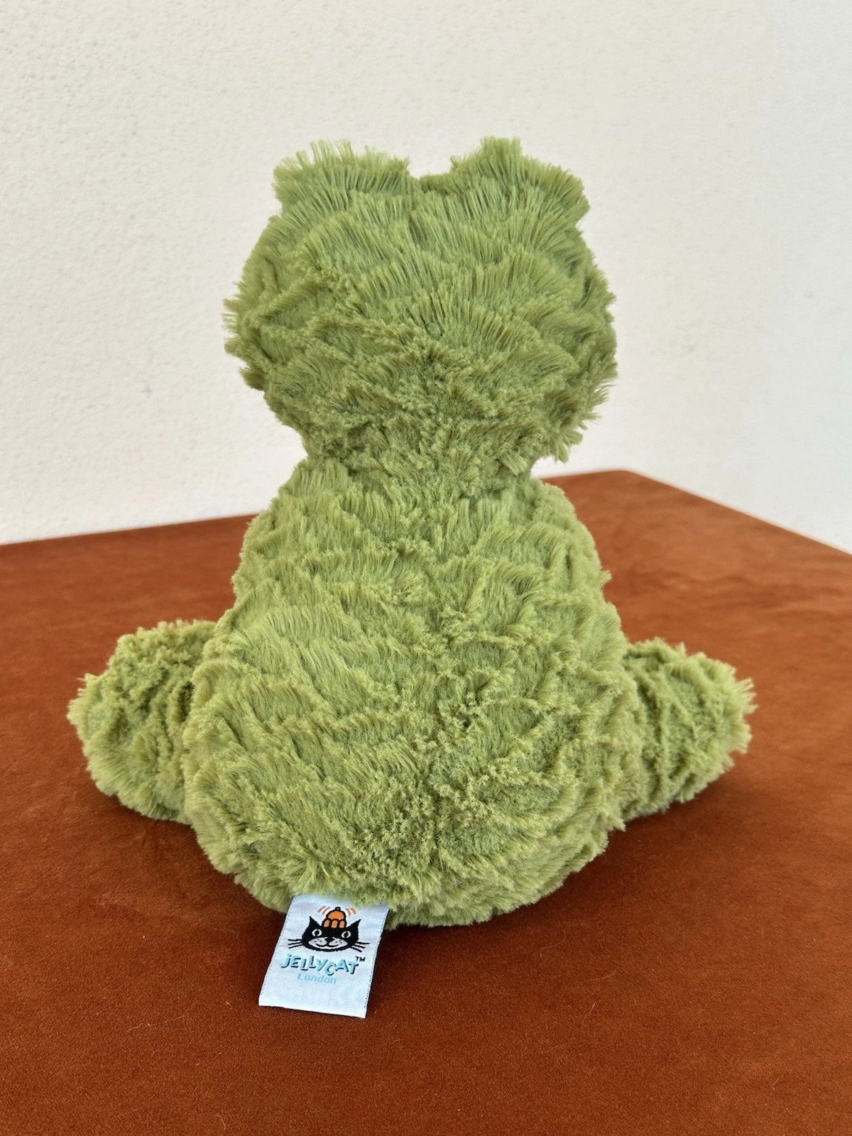Peluche Jellycat Medium Fuddlewuddle Frog raro giocattolo morbido anfibio verde in pensione
