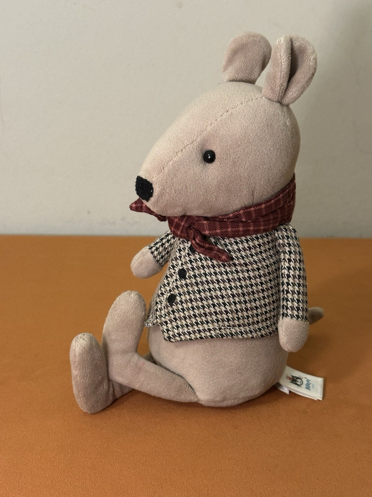 Peluche Jellycat Riverside Rambler Rat giocattolo morbido vestito ritirato raro da collezione-