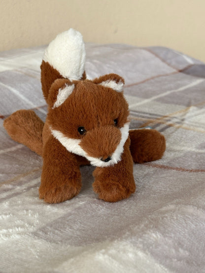 NUOVO peluche Jellycat Tiny Smudge Fox nuovo con etichette bambino volpe rossa sdraiata raro giocattolo morbido ritirato-