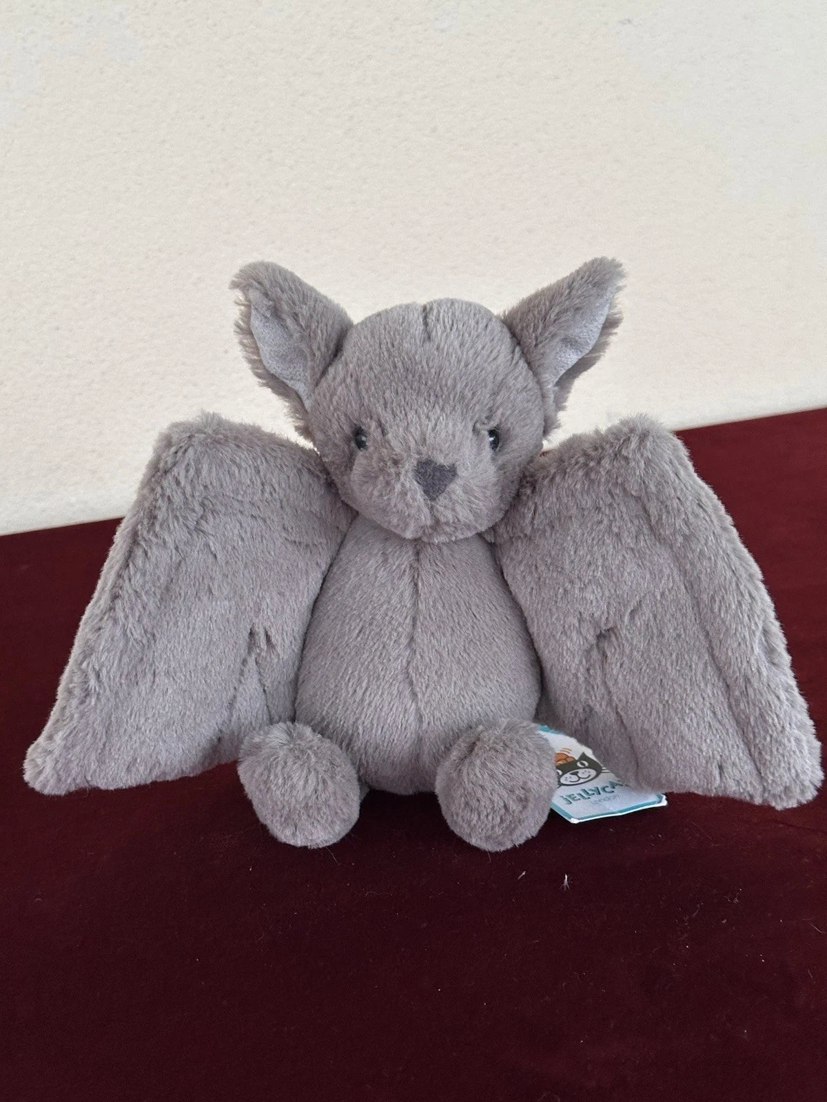 New Jellycat Small Bashful Bat BNWT Retired Rare Halloween Grey Bat Plush cm.20
