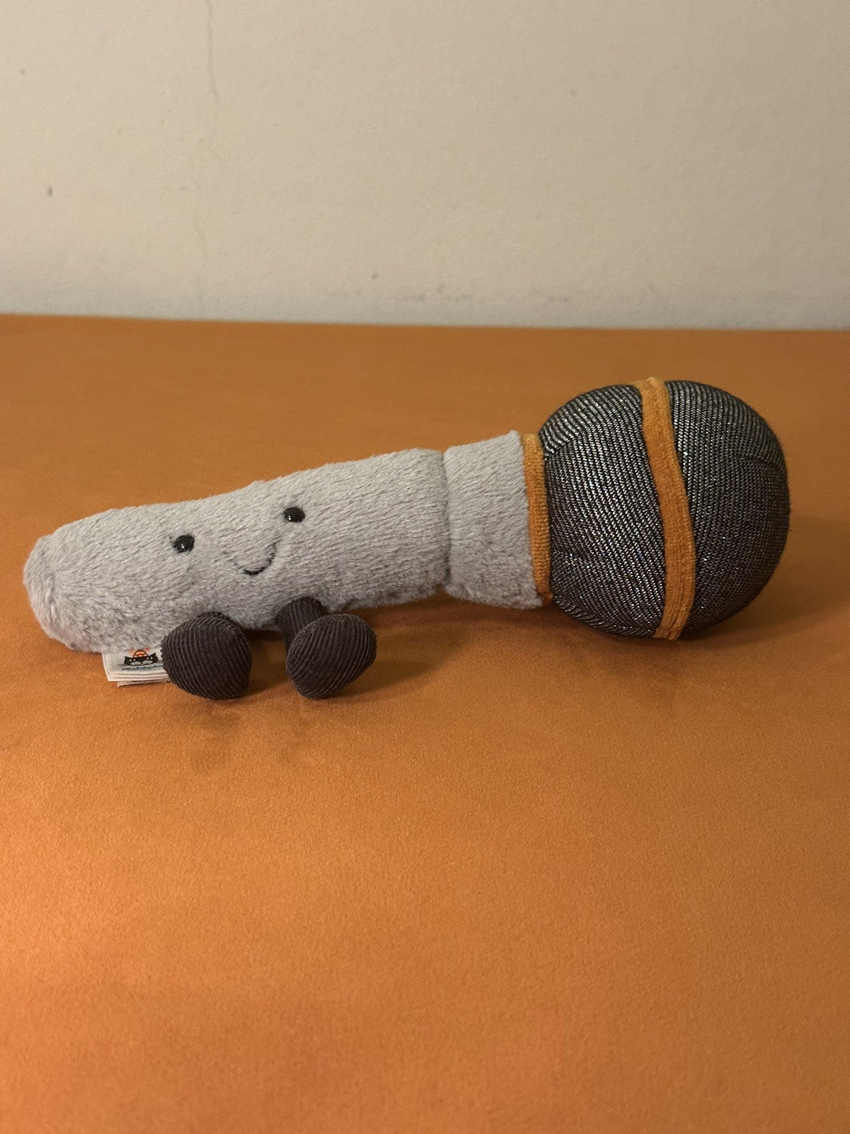 Jellycat Microfono Divertente Nuovo Senza Etichette Ritirato Raro Giocattolo Morbido-