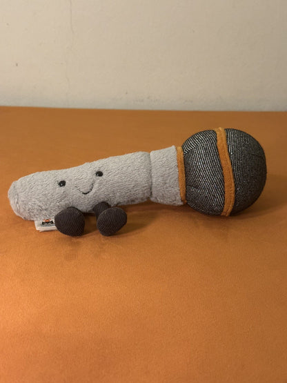 Jellycat Microfono Divertente Nuovo Senza Etichette Ritirato Raro Giocattolo Morbido-